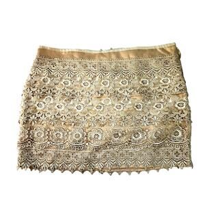 Sans Souci Cream Lace Skirt Size Small 30" waist